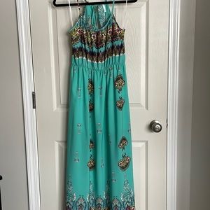Maxi length floral dress
